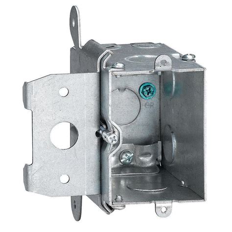 bracket metal electrical box|wall mounted electrical outlet boxes.